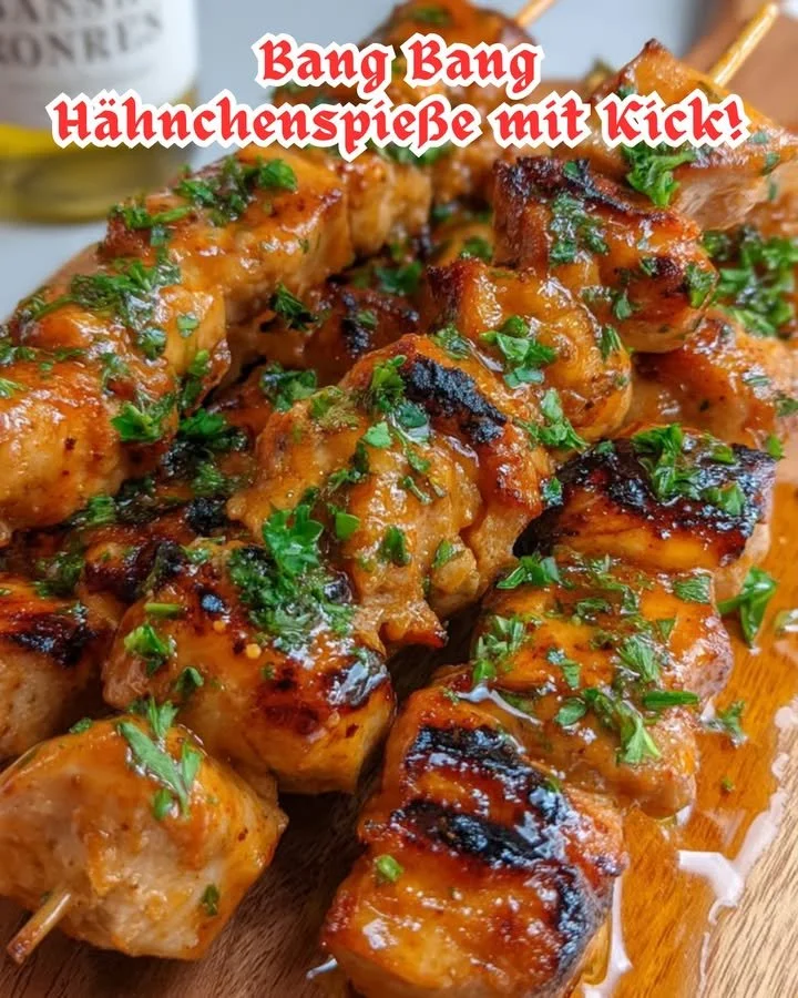 Bang Bang Hähnchenspieße mit einem würzigen Kick auf dem Grill