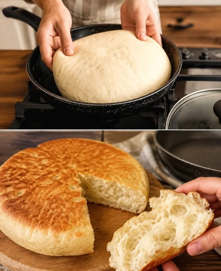 Blitzbrot aus der Pfanne, schnell und einfach zubereitet