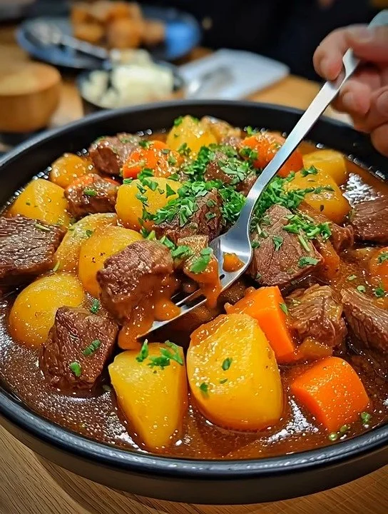 Leckerer deutscher Auflauf mit frischen Zutaten aus der Region