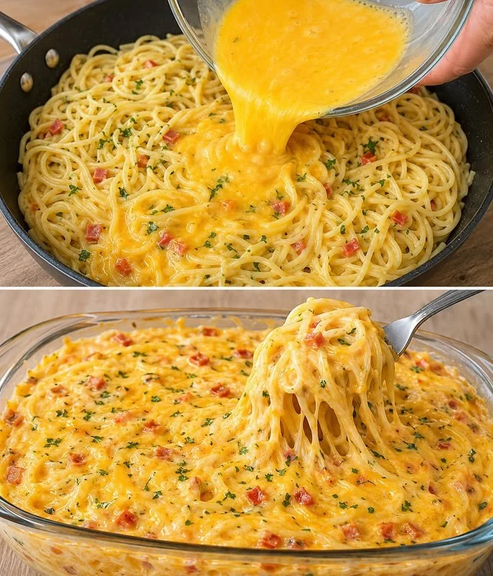 Schüssel mit zarten, frisch zubereiteten Eiernudeln