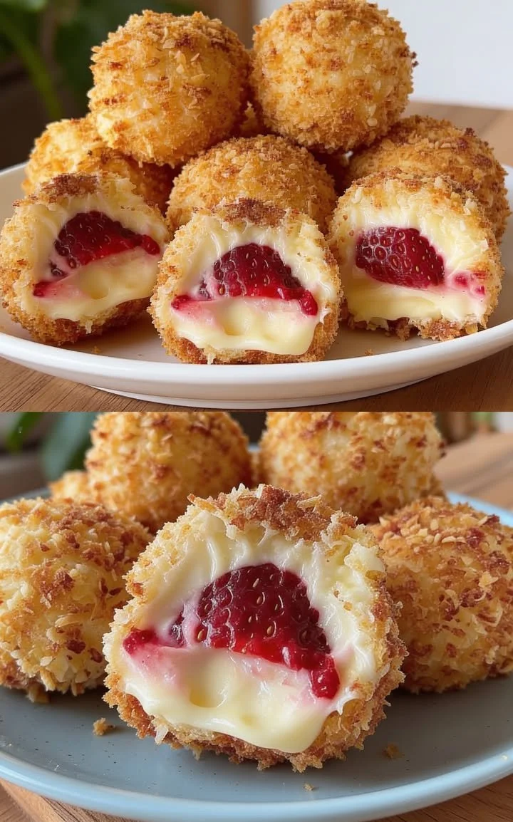 Delizierte Erdbeer-Crunch-Pralinen mit knackigen Komponenten und fruchtigem Geschmack.