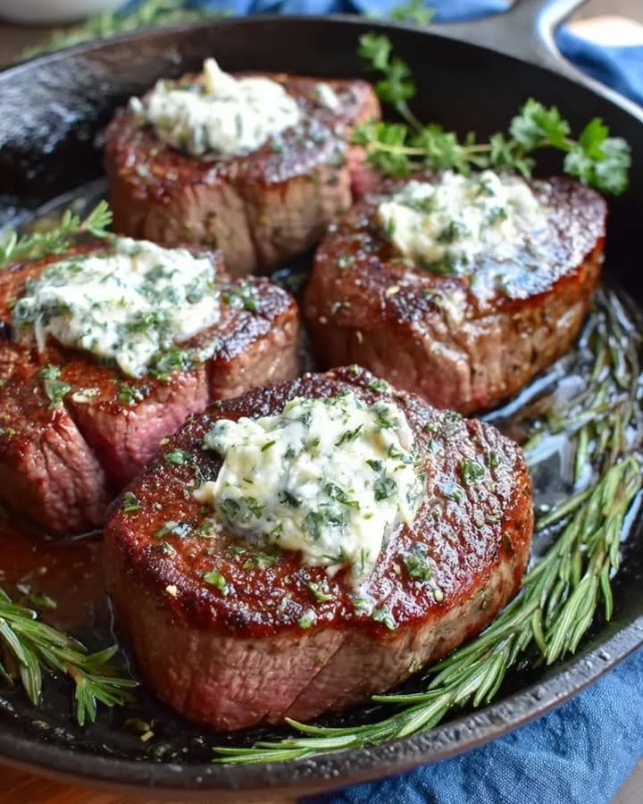 Zartes Filet Mignon Deluxe, perfekt zubereitet und serviert.