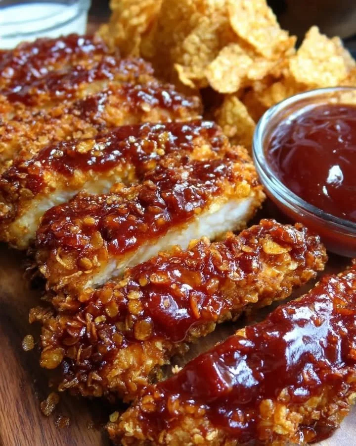 Honig-BBQ gebackenes Huhn auf einem Grill mit frischen Kräutern