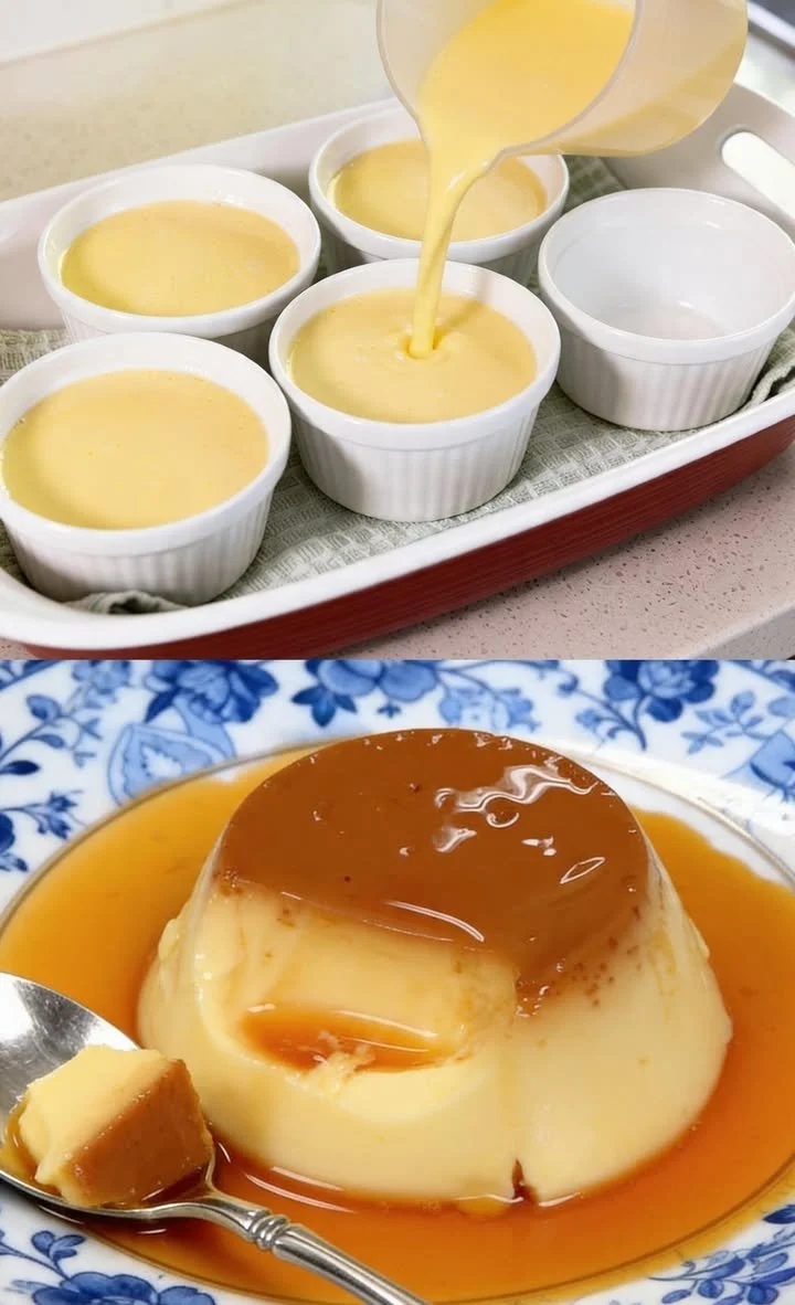 Hausgemachte Karamellcreme in einem Glas, perfekt für Desserts und Aufstriche.