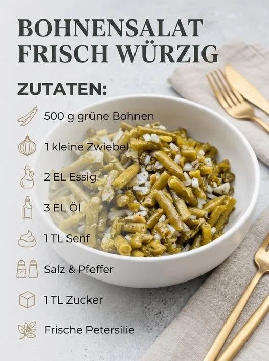 Klassischer Bohnensalat mit frischen Zutaten in einer Schüssel