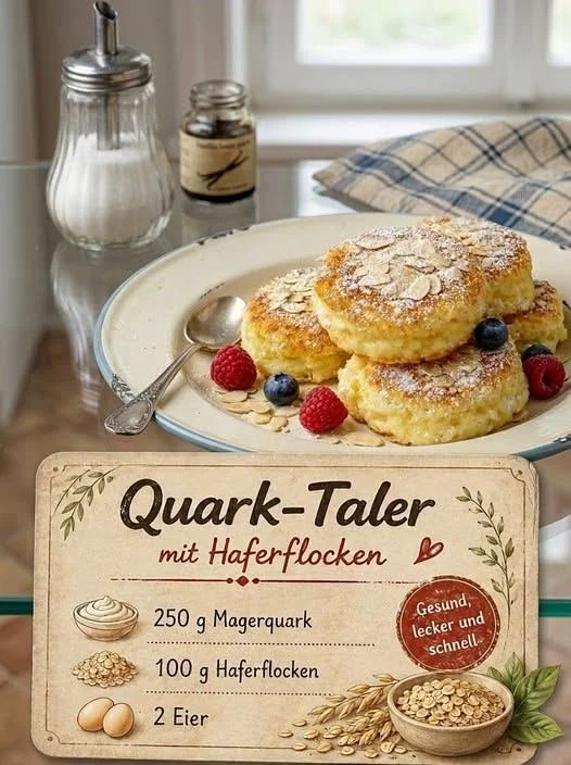Leckere, fluffige Pancakes auf einem Teller serviert