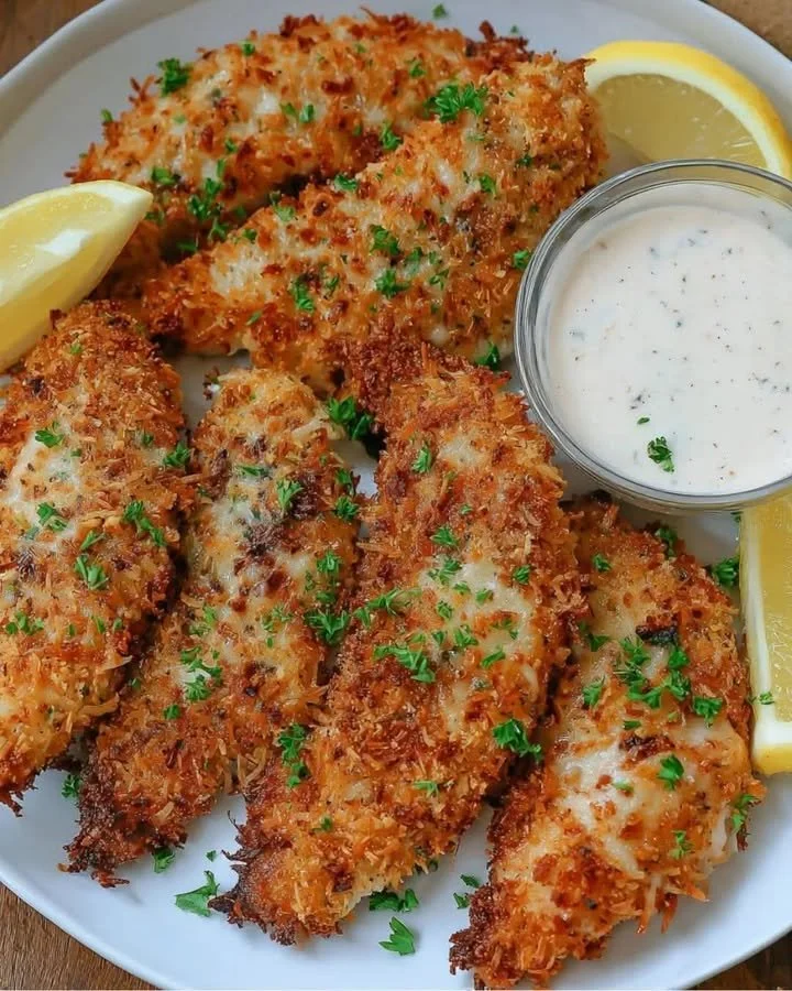 Knusprige Ranch-Hühnchenstreifen aus dem Air Fryer