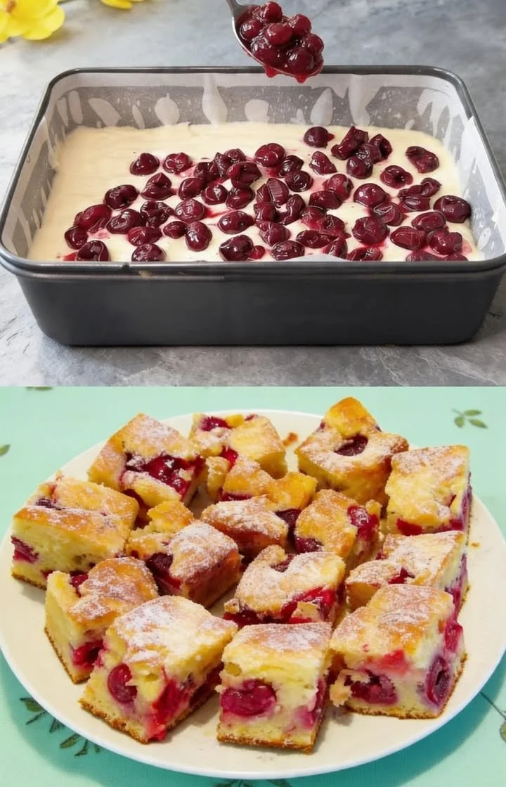 Saftiger Obstkuchen mit frischen Früchten und einer goldbraunen Kruste