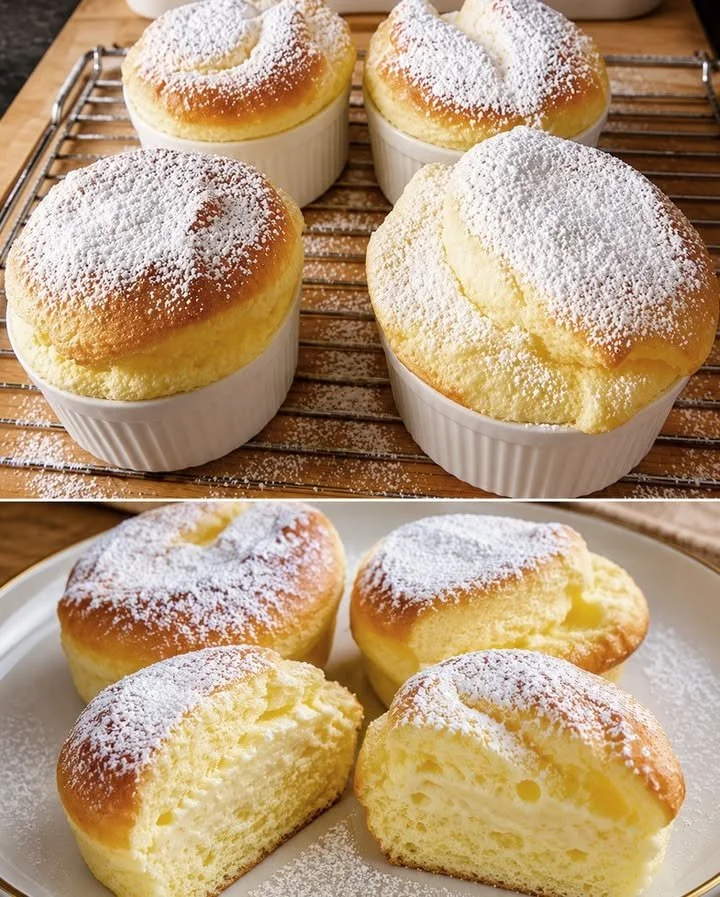 Leckere schnelle Quark-Muffins auf einem Tisch