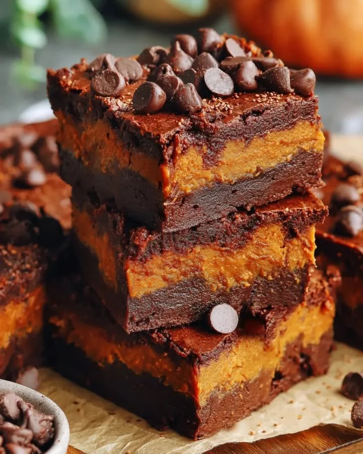 Leckere süßkartoffel brownies mit schokolade auf einem teller