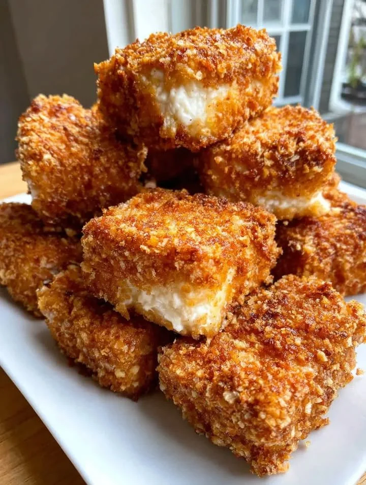 Leckeres Tofu Brathähnchen auf einem Teller serviert