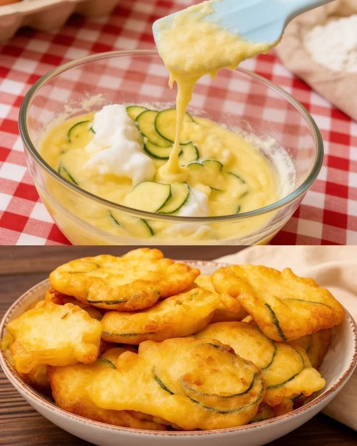 Zucchini-Käse-Wölkchen auf einem Teller, lecker und ansprechend angerichtet