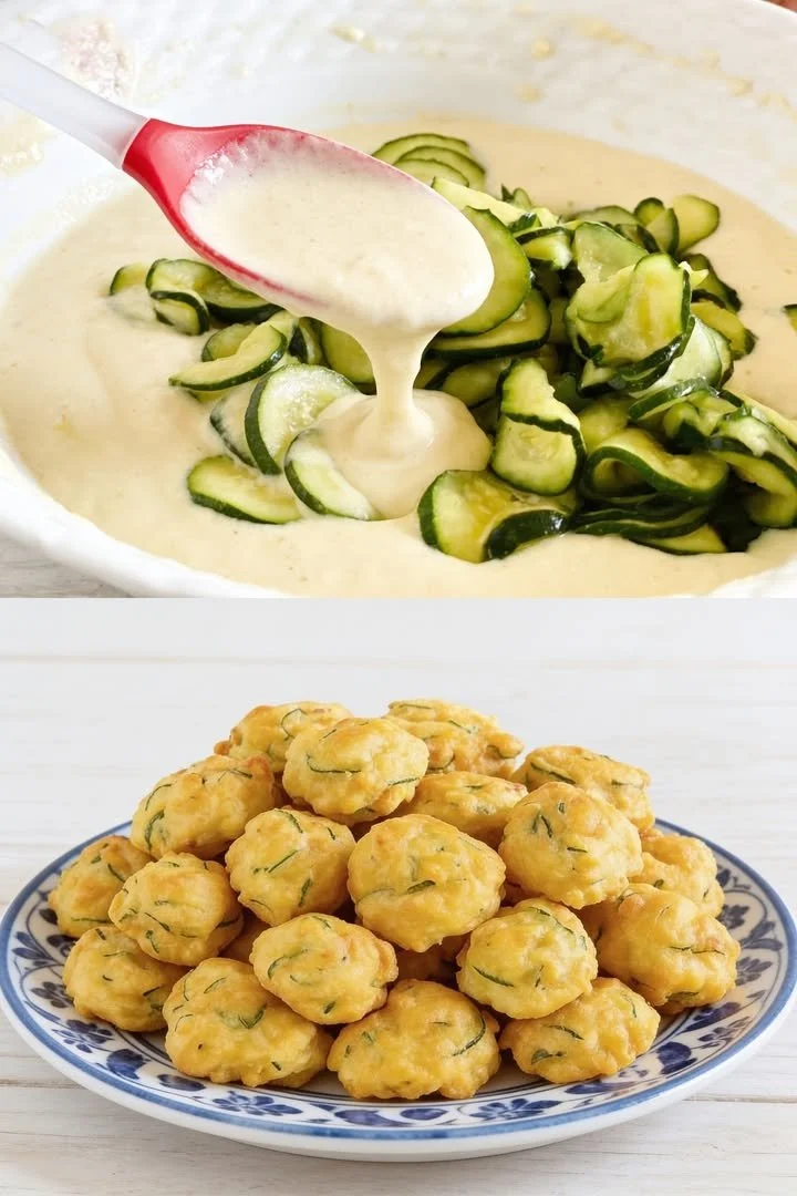 Köstlicher Zucchinisalat mit frischen Zutaten und Dressing